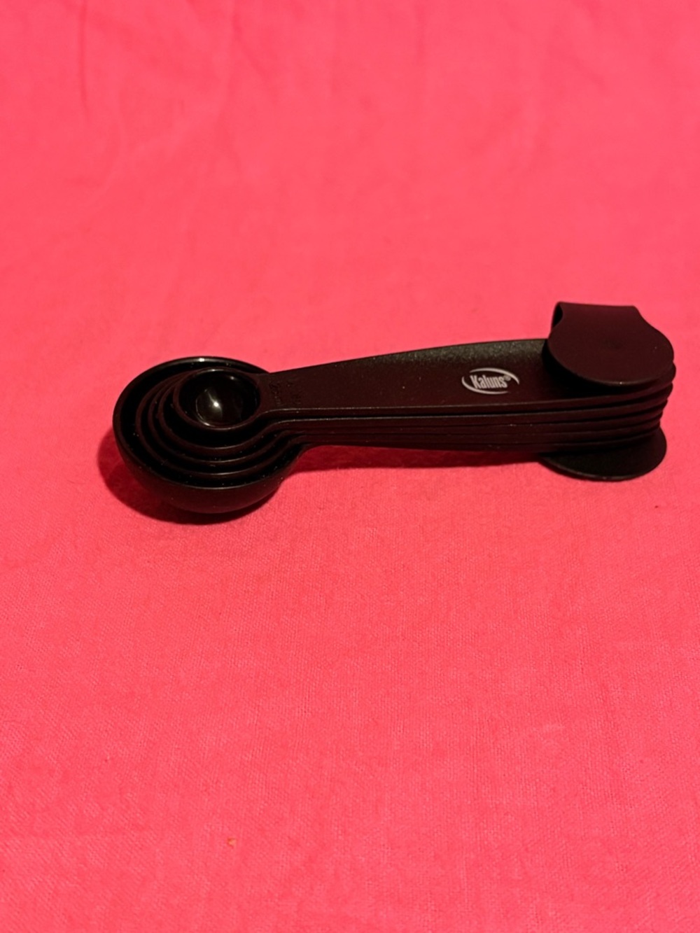 Kalnus Plastic Nesting Measuring Spoons - Black